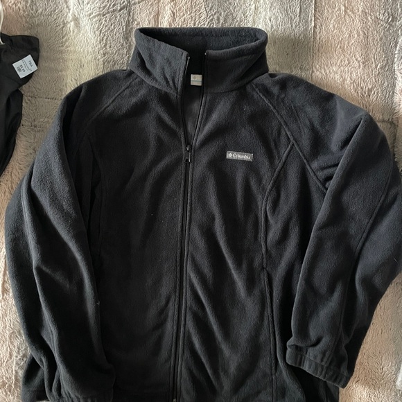 Columbia Black Performance Jacket Full-Zip Fleece cozy - Picture 1 of 1